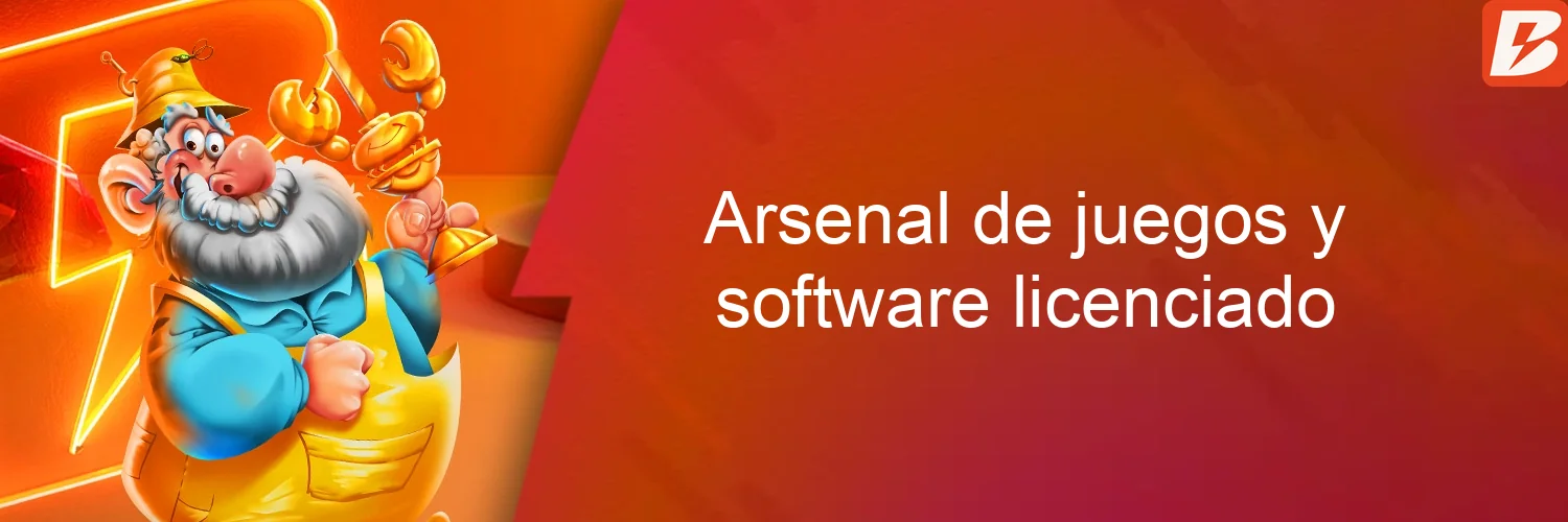 Arsenal de juegos y software licenciado